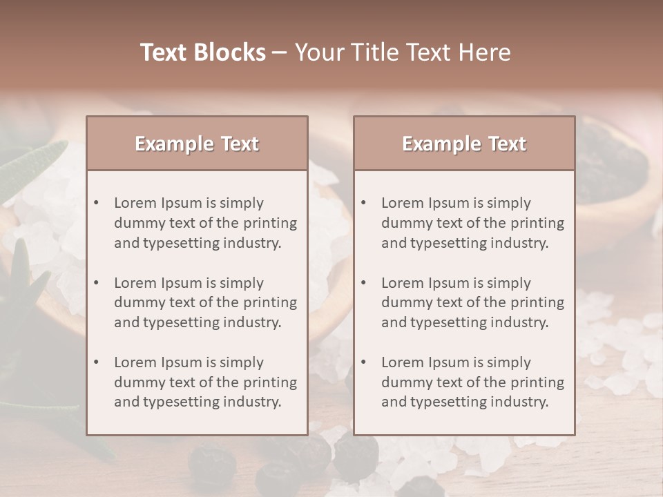 Garlic Aroma Rosemary PowerPoint Template