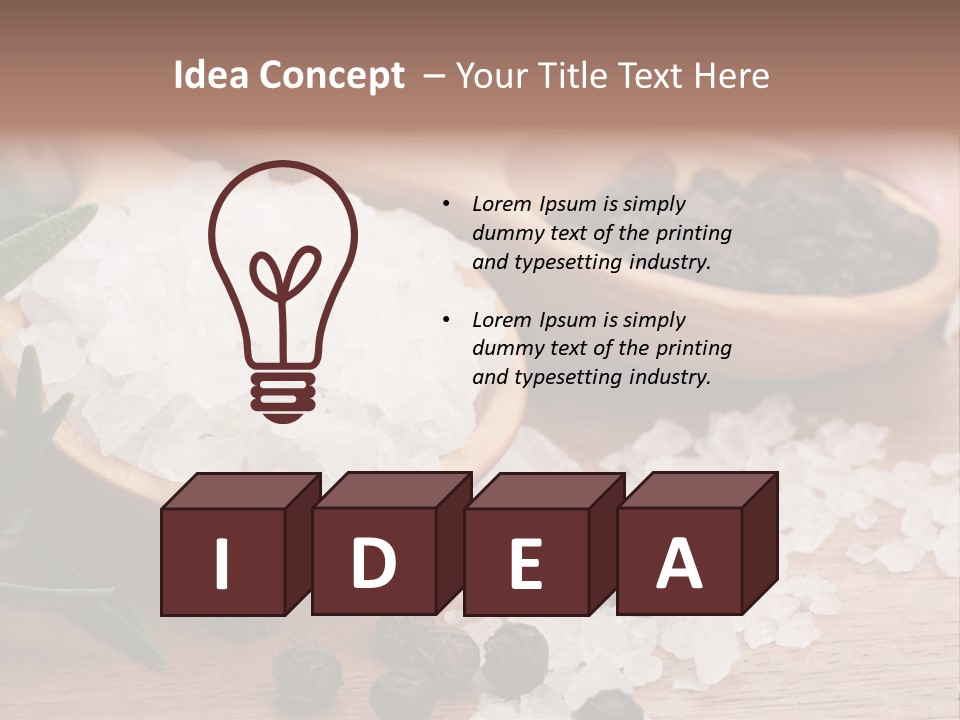 Garlic Aroma Rosemary PowerPoint Template