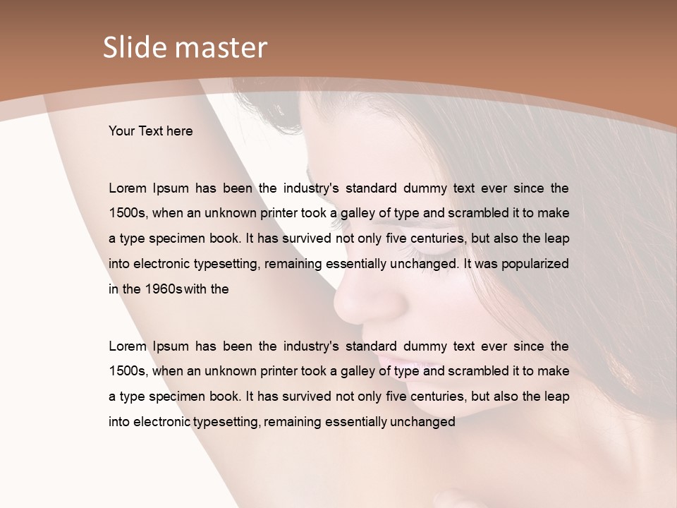 Vertical Health Person PowerPoint Template