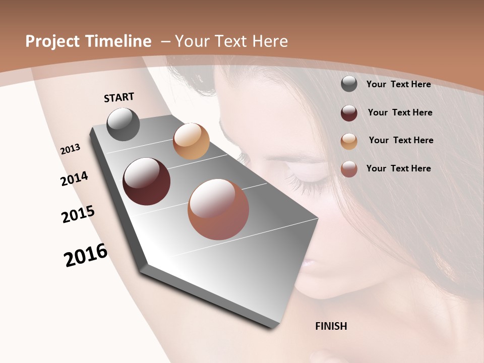 Vertical Health Person PowerPoint Template