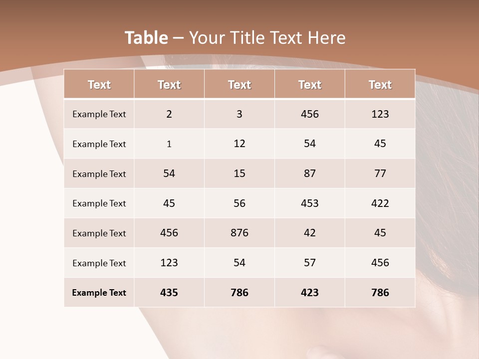 Vertical Health Person PowerPoint Template