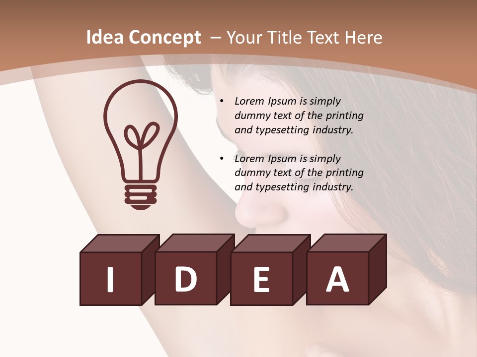 Vertical Health Person PowerPoint Template