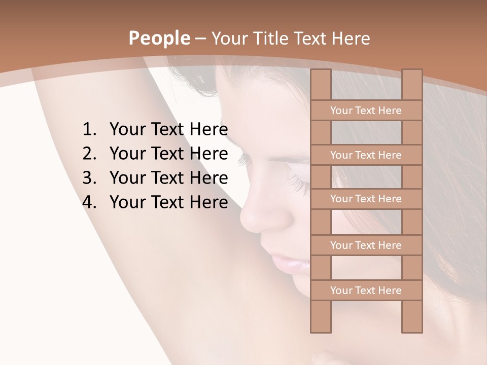 Vertical Health Person PowerPoint Template