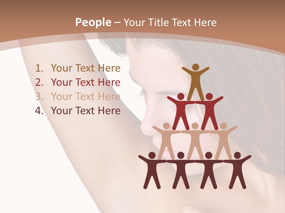 Vertical Health Person PowerPoint Template