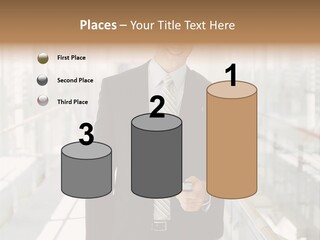 Mobile Man Green PowerPoint Template