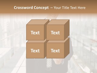 Mobile Man Green PowerPoint Template