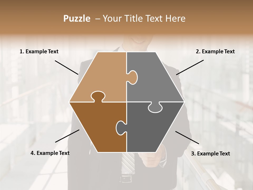 Mobile Man Green PowerPoint Template