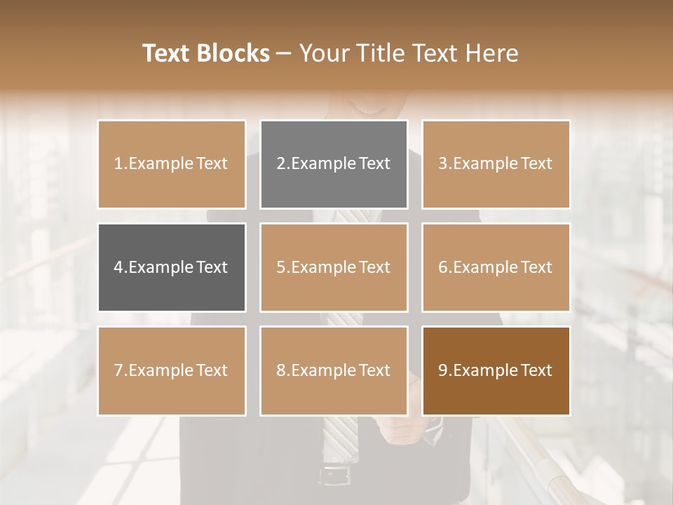 Mobile Man Green PowerPoint Template