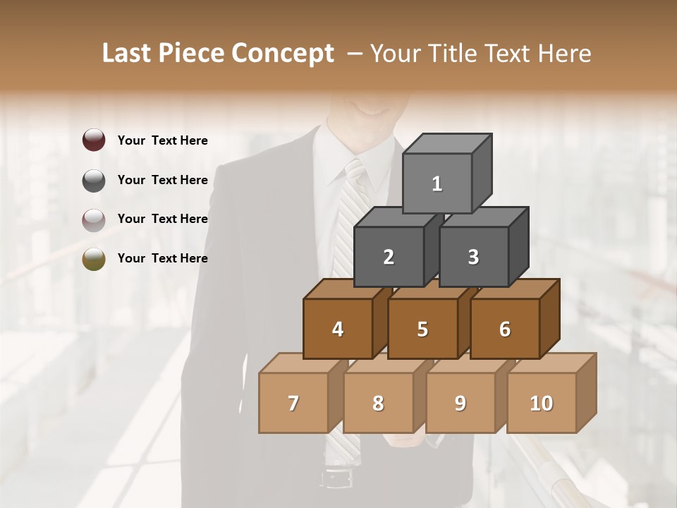 Mobile Man Green PowerPoint Template