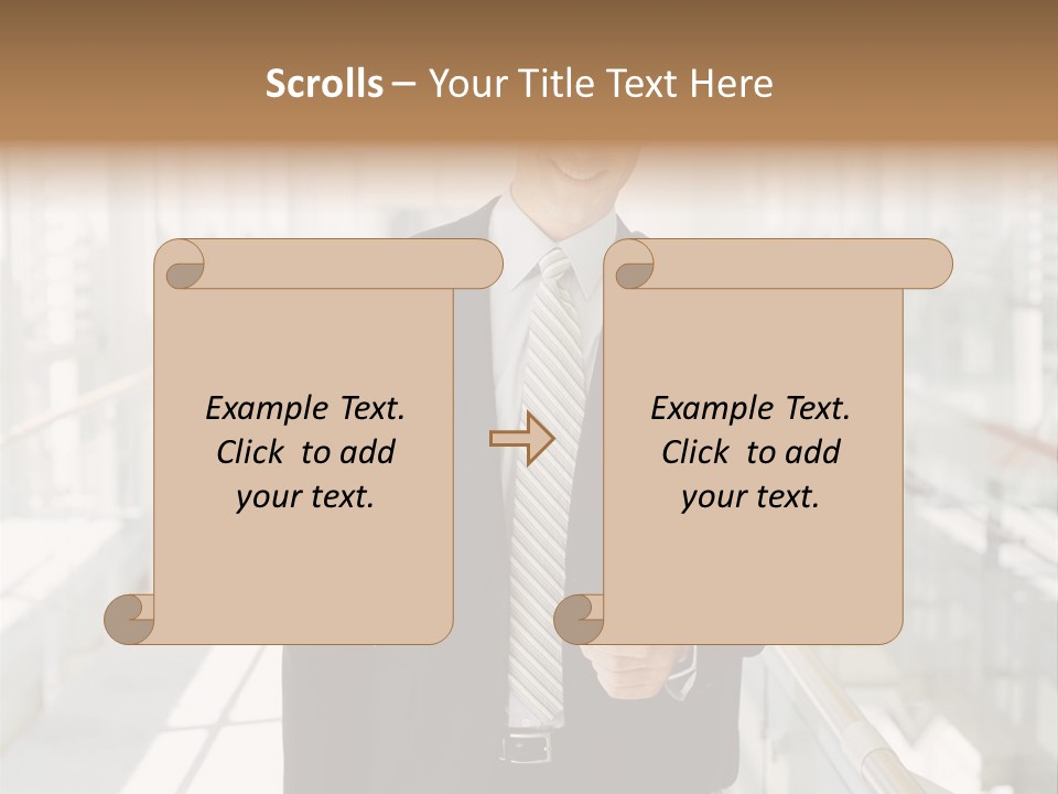 Mobile Man Green PowerPoint Template