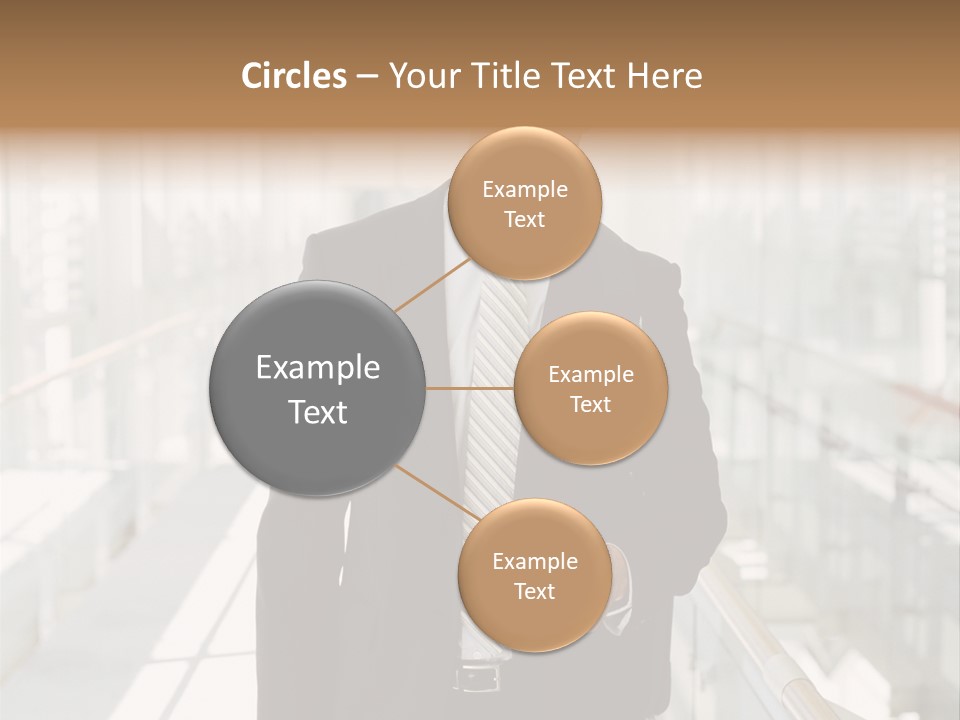 Mobile Man Green PowerPoint Template