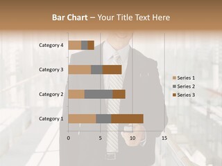 Mobile Man Green PowerPoint Template