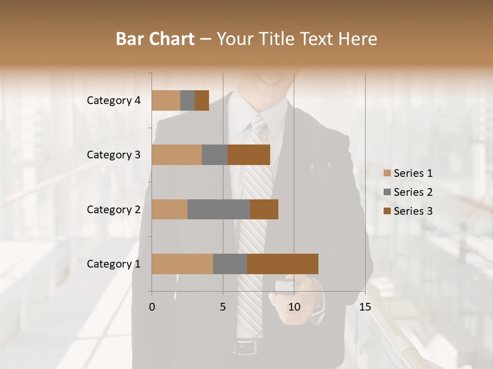Mobile Man Green PowerPoint Template