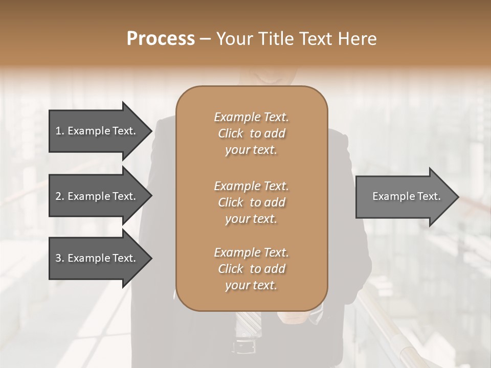 Mobile Man Green PowerPoint Template