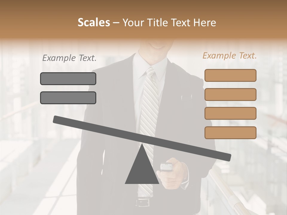 Mobile Man Green PowerPoint Template