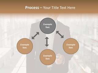 Mobile Man Green PowerPoint Template