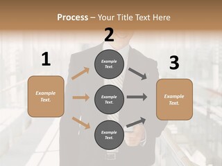 Mobile Man Green PowerPoint Template