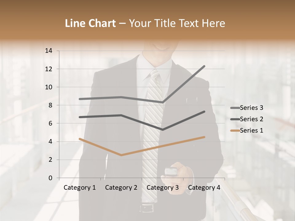 Mobile Man Green PowerPoint Template