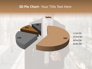 Mobile Man Green PowerPoint Template