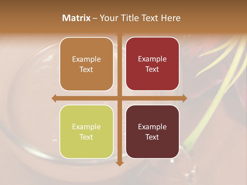 Concepts Food Flower PowerPoint Template