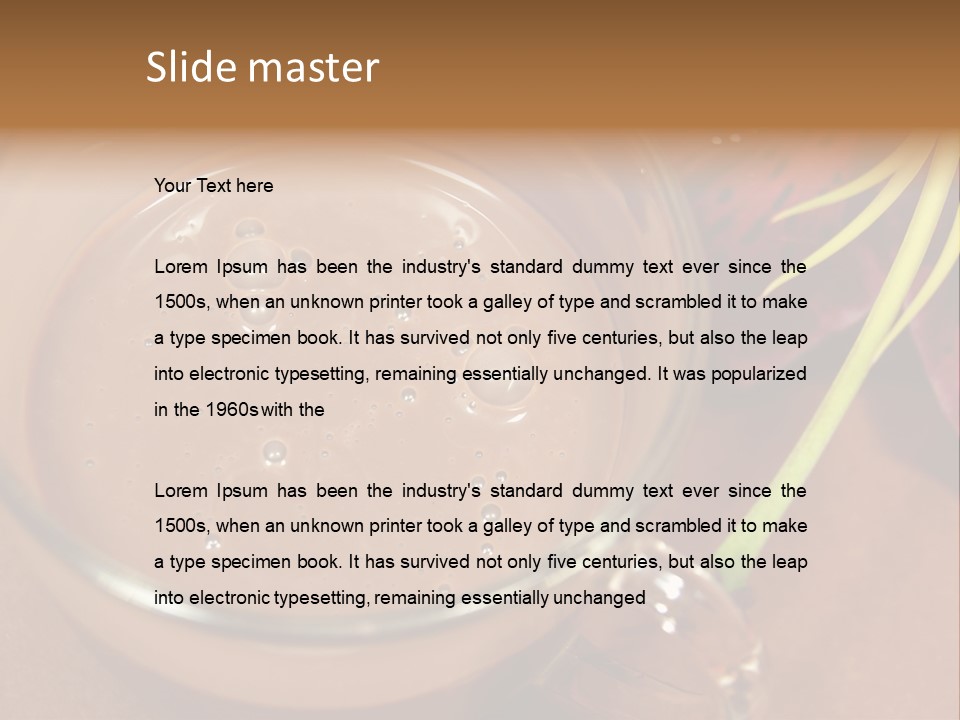 Concepts Food Flower PowerPoint Template