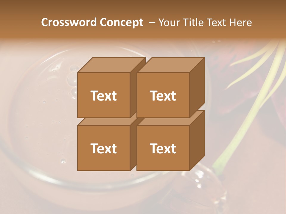 Concepts Food Flower PowerPoint Template