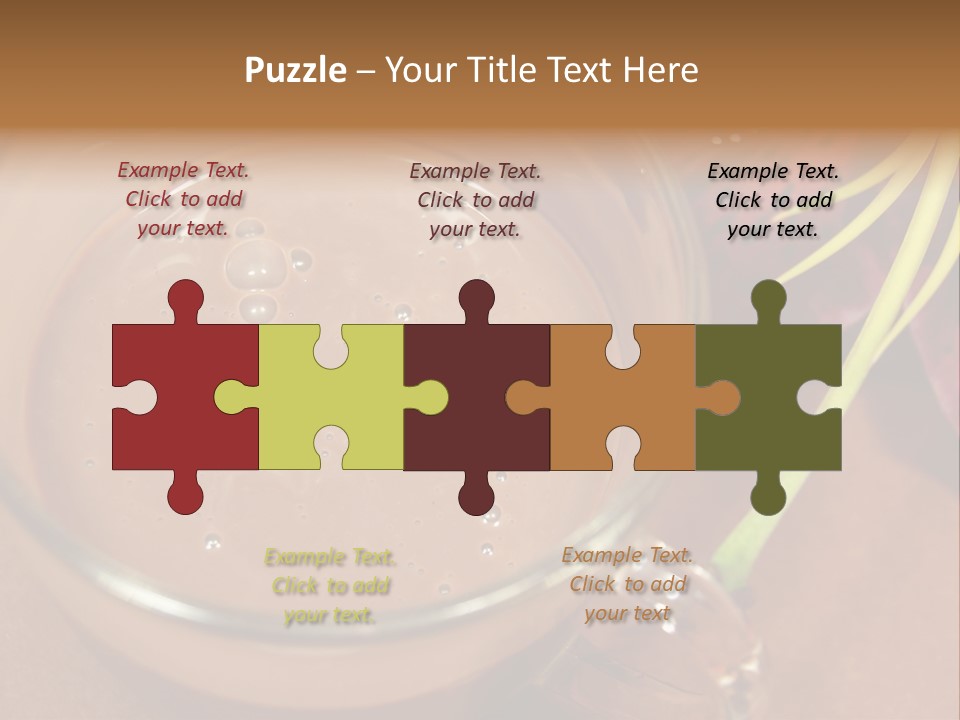 Concepts Food Flower PowerPoint Template