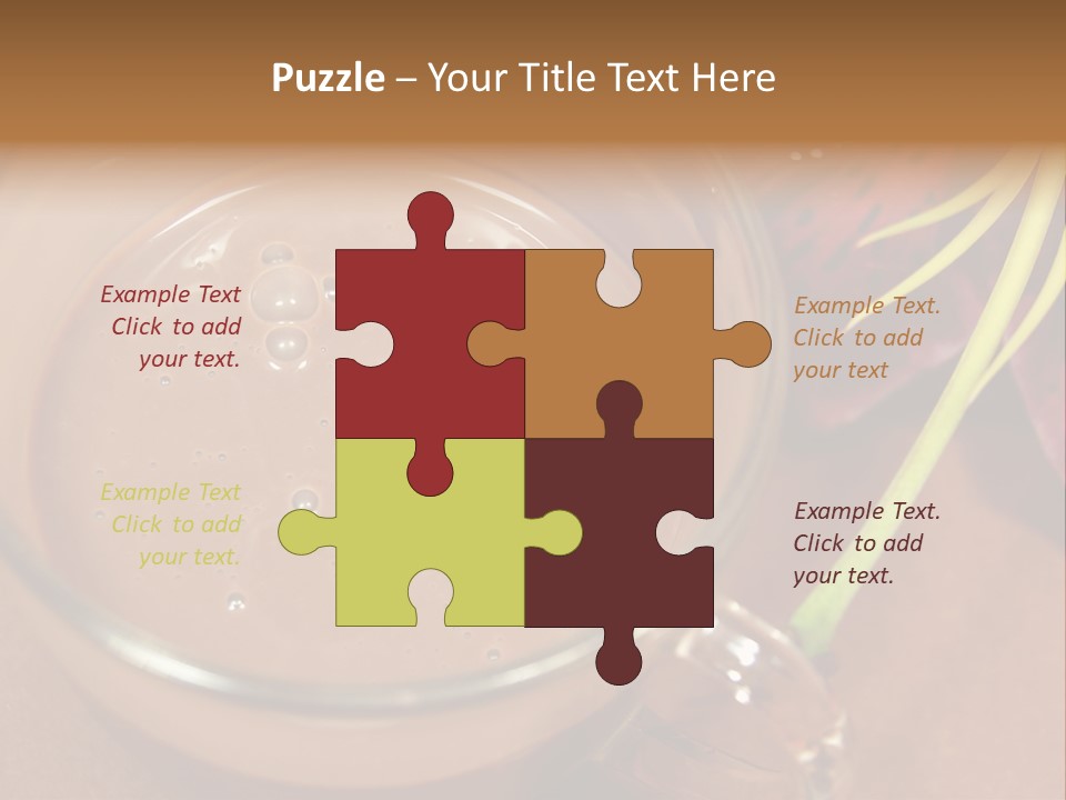 Concepts Food Flower PowerPoint Template