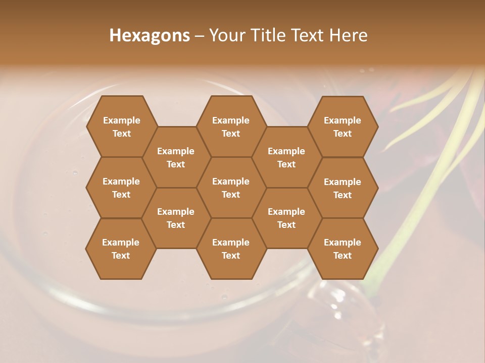 Concepts Food Flower PowerPoint Template