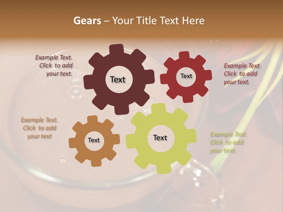 Concepts Food Flower PowerPoint Template