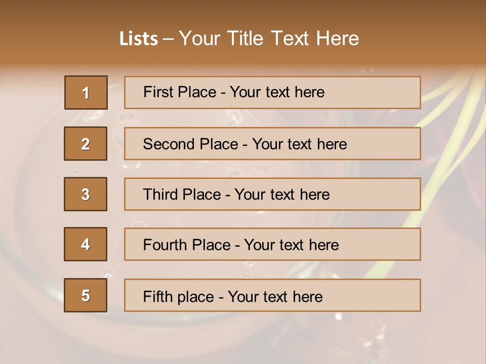 Concepts Food Flower PowerPoint Template