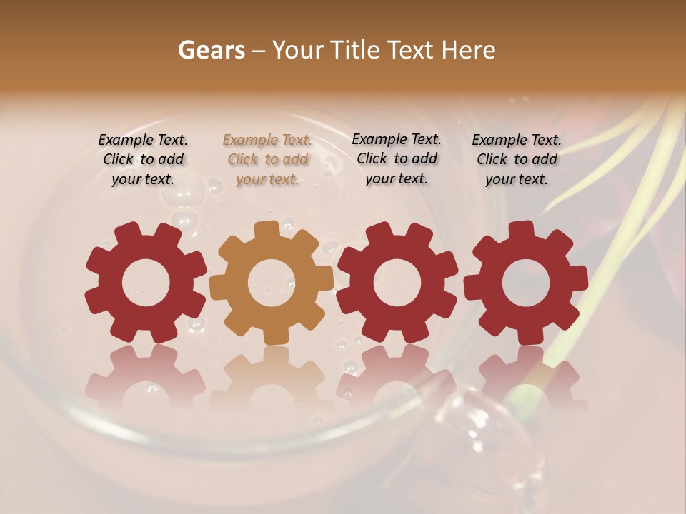 Concepts Food Flower PowerPoint Template