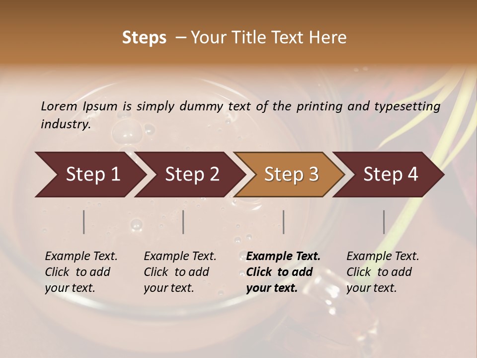 Concepts Food Flower PowerPoint Template