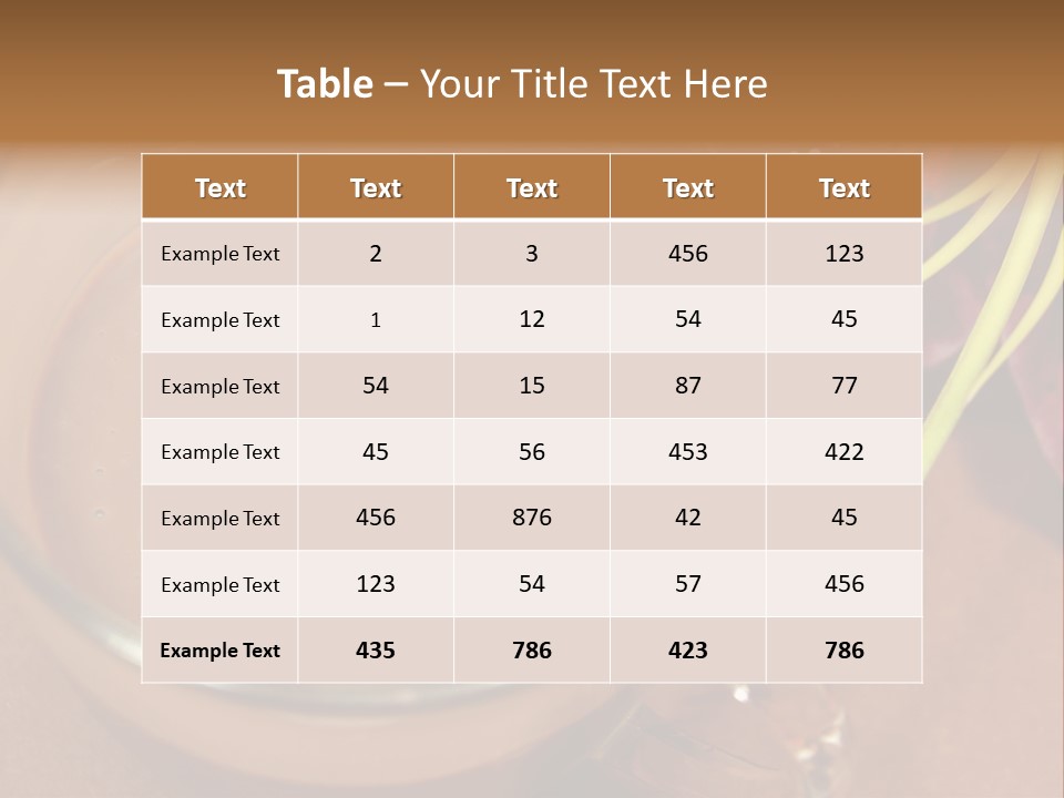 Concepts Food Flower PowerPoint Template