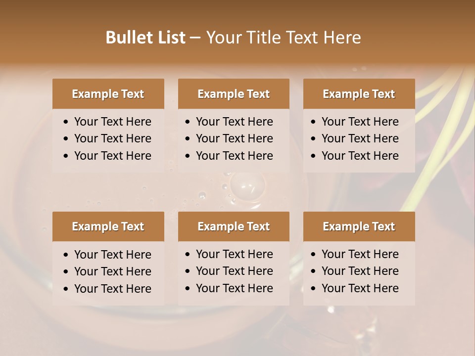 Concepts Food Flower PowerPoint Template