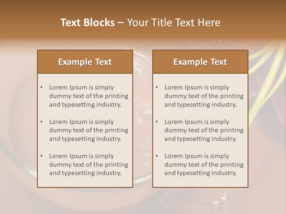 Concepts Food Flower PowerPoint Template