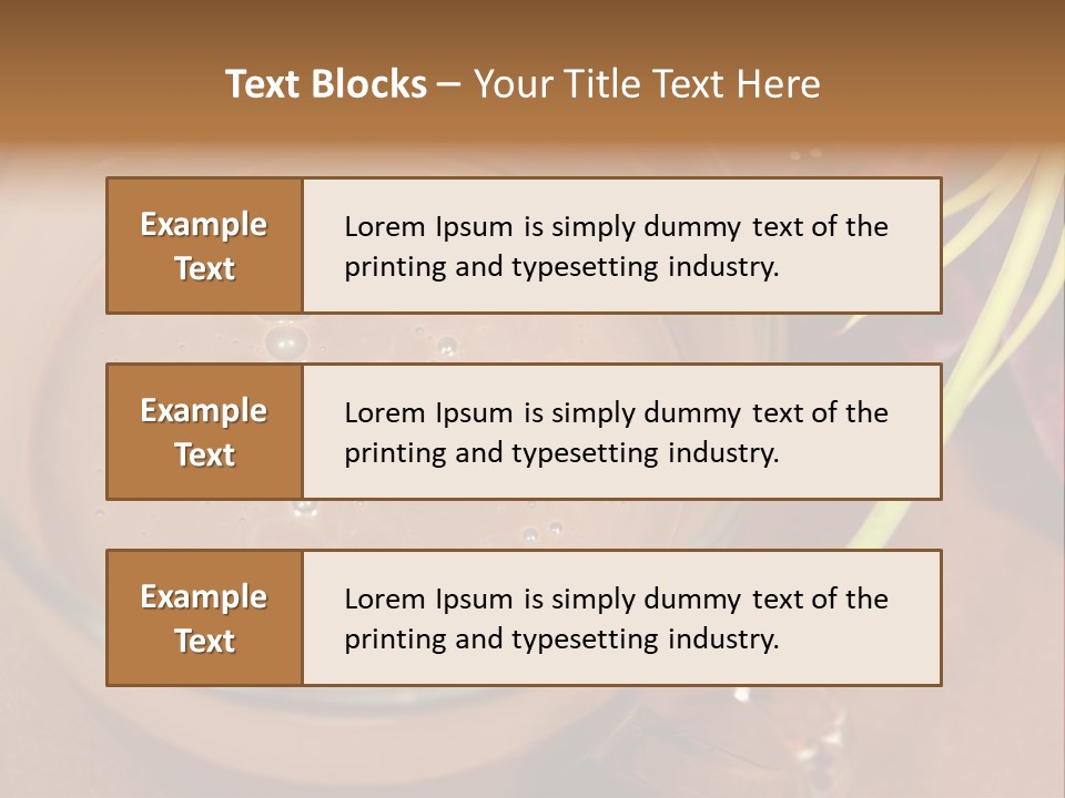Concepts Food Flower PowerPoint Template