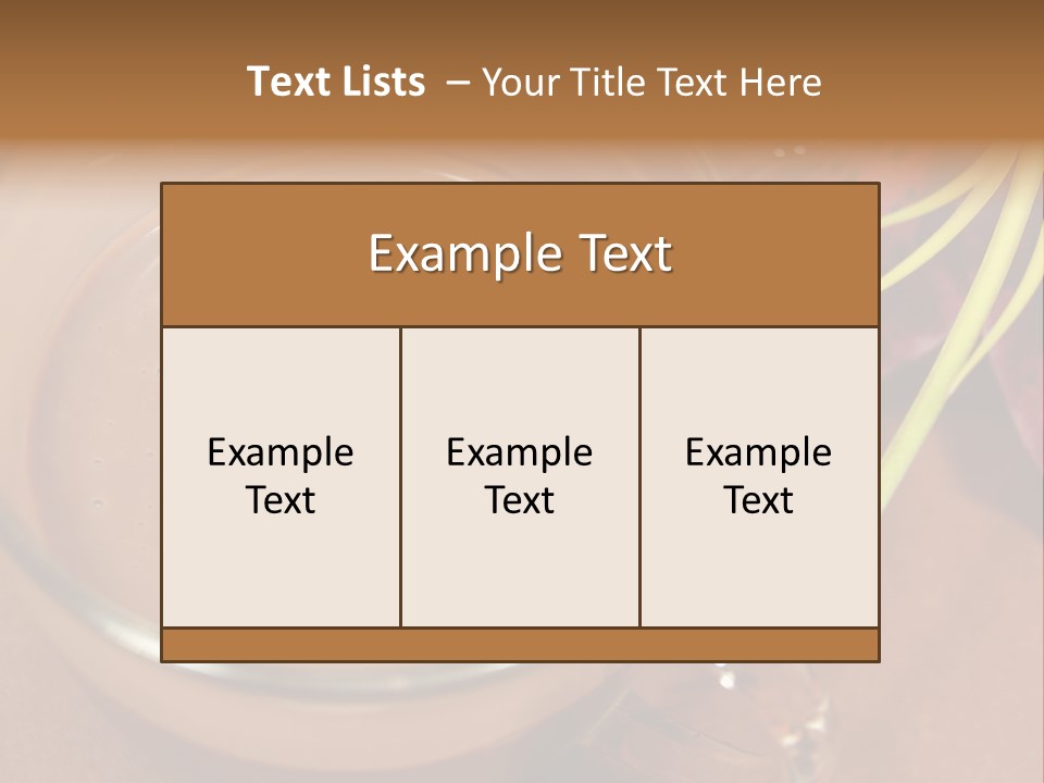 Concepts Food Flower PowerPoint Template