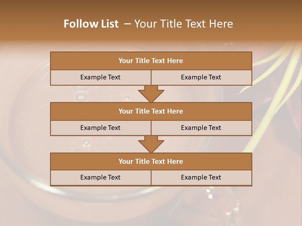 Concepts Food Flower PowerPoint Template