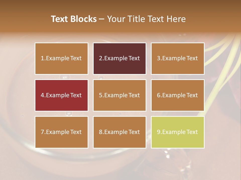 Concepts Food Flower PowerPoint Template