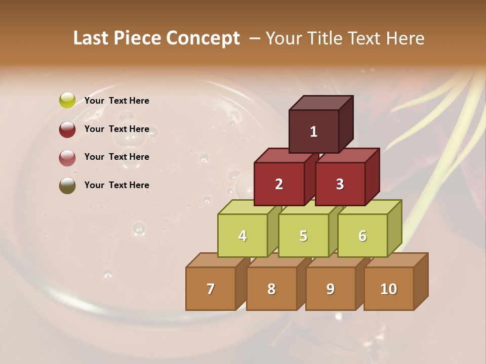 Concepts Food Flower PowerPoint Template