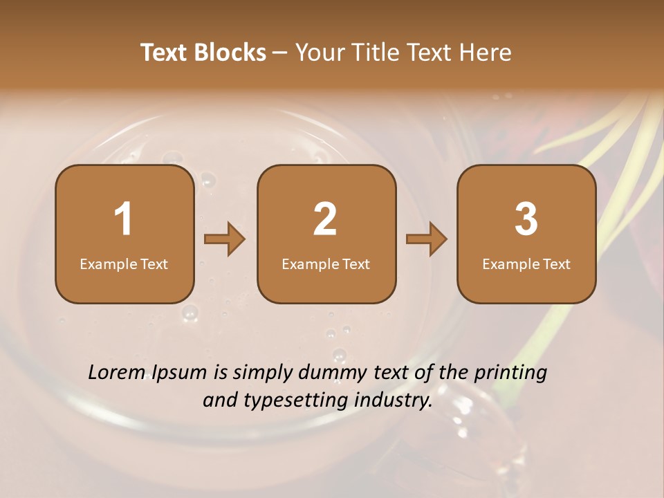 Concepts Food Flower PowerPoint Template