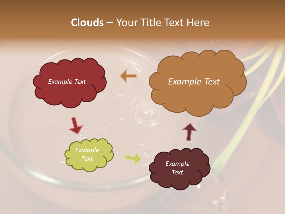 Concepts Food Flower PowerPoint Template