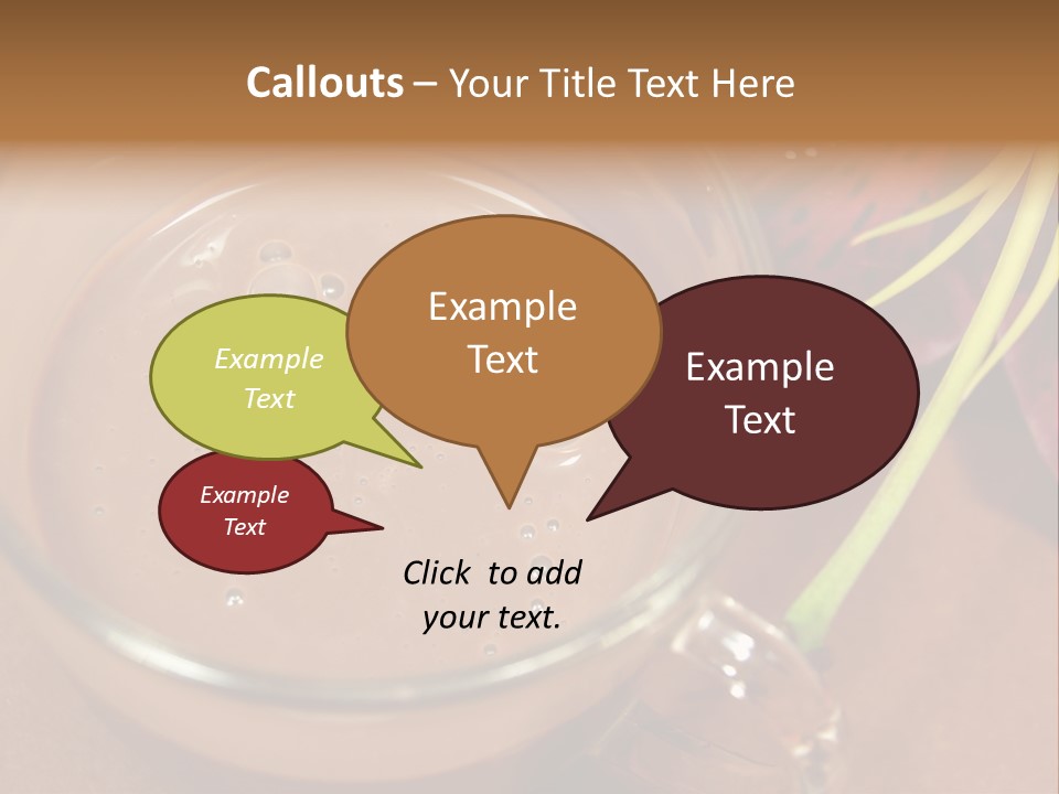 Concepts Food Flower PowerPoint Template