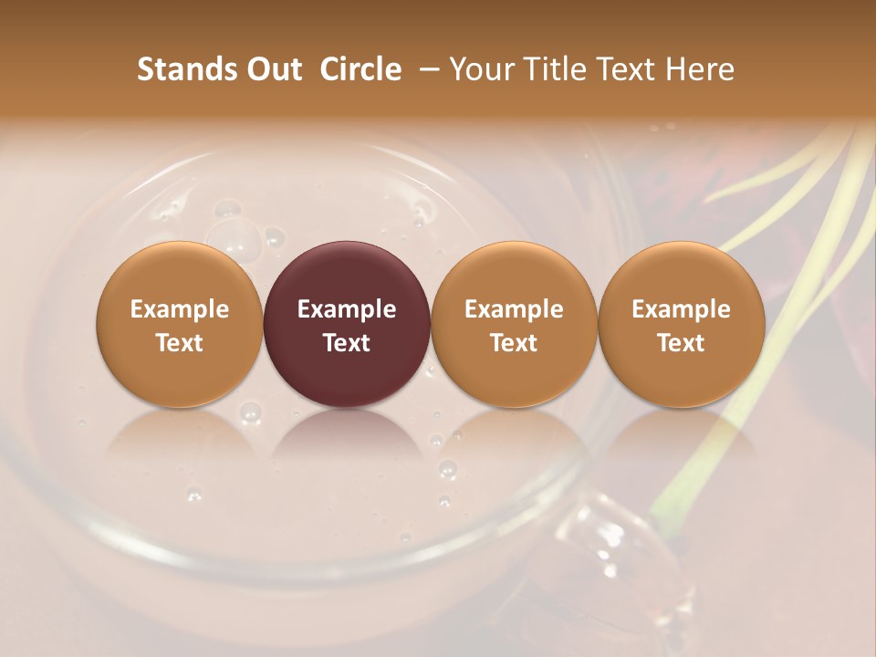 Concepts Food Flower PowerPoint Template