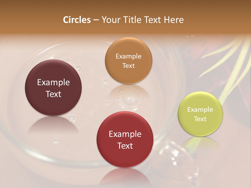 Concepts Food Flower PowerPoint Template