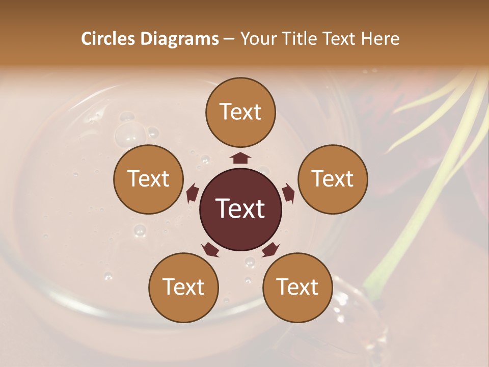 Concepts Food Flower PowerPoint Template