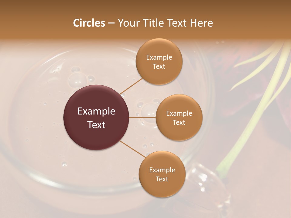 Concepts Food Flower PowerPoint Template