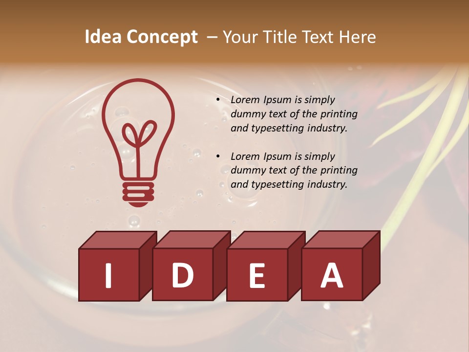 Concepts Food Flower PowerPoint Template