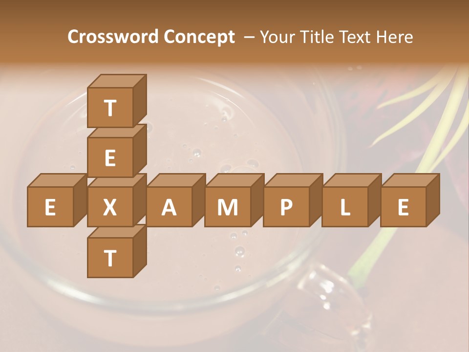 Concepts Food Flower PowerPoint Template